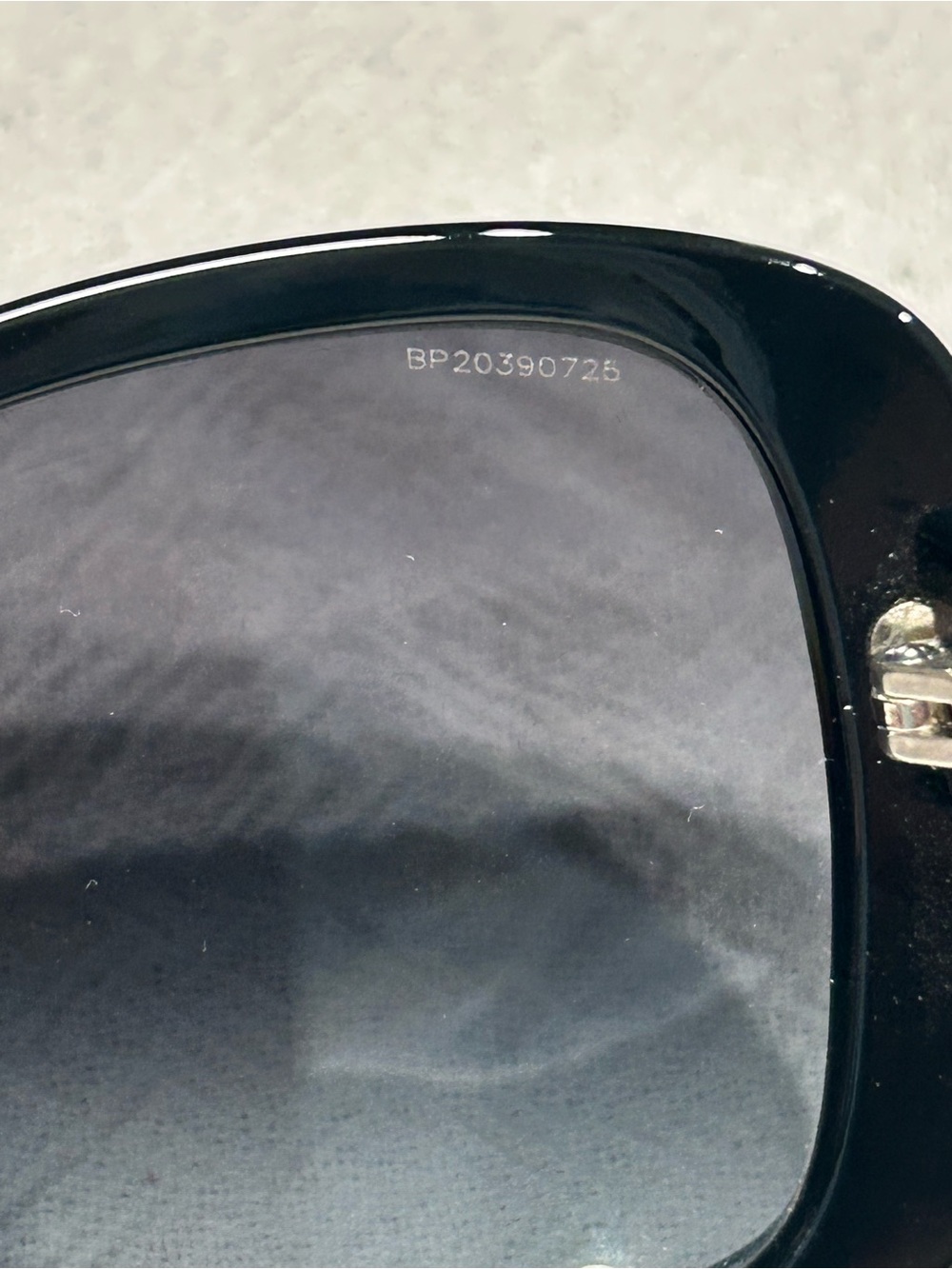 PRADA Black Polarized Sunglasses SPR 32P 57017 with Case EUC - Picture 4 of 7
